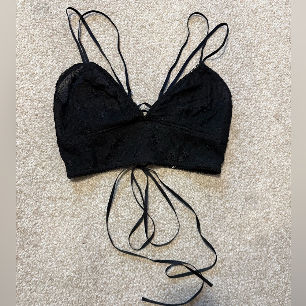 Aerie Black Lace Bandeau